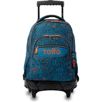 Totto mochila deporte RUEDAS BOMPER RENGLONES 01
