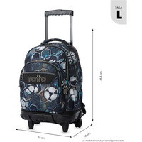 Totto mochila deporte RUEDAS BOMPER RENGLONES 02
