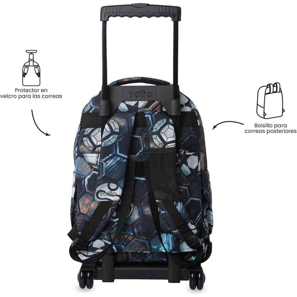 Totto mochila deporte RUEDAS BOMPER RENGLONES 03