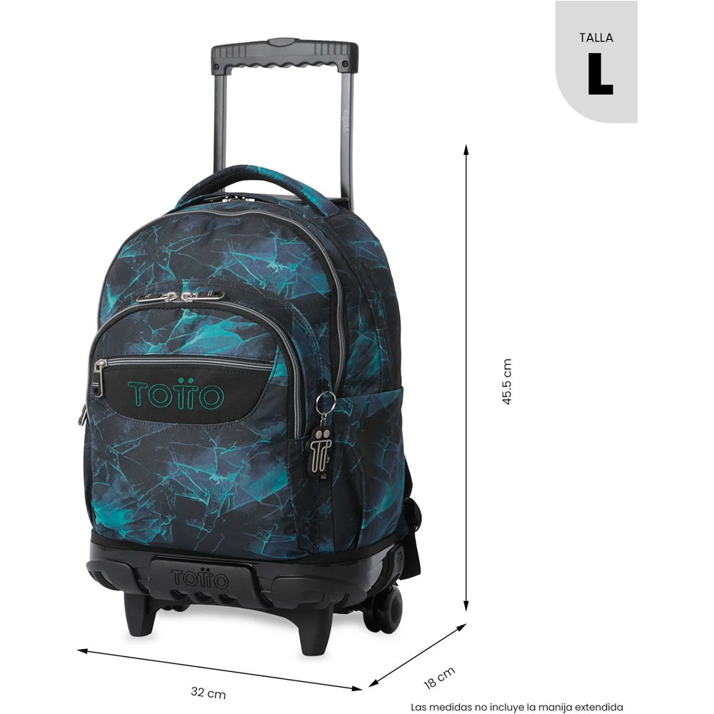 Totto mochila deporte RUEDAS BOMPER RENGLONES 03