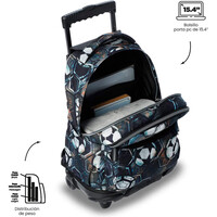 Totto mochila deporte RUEDAS BOMPER RENGLONES 04