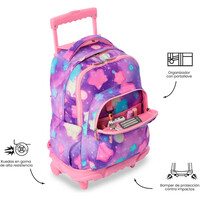 Totto mochila deporte RUEDAS BOMPER RENGLONES 05