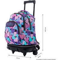 Totto mochila deporte RUEDAS REMOV TIZA 01