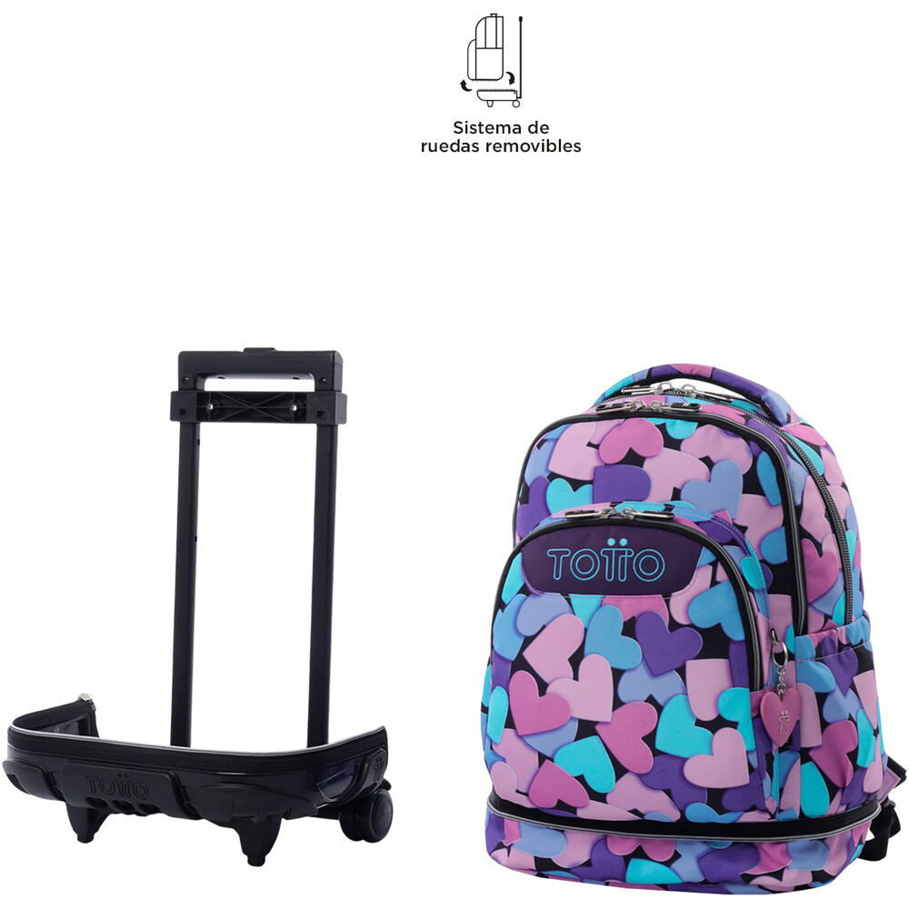 Totto mochila deporte RUEDAS REMOV TIZA 04