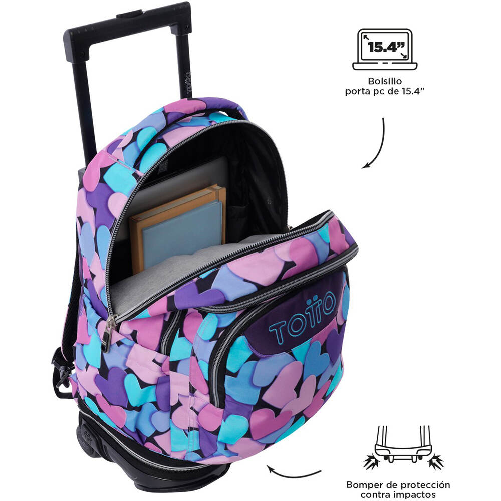 Totto mochila deporte RUEDAS REMOV TIZA 05