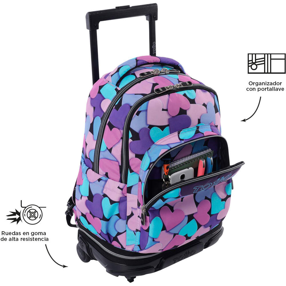 Totto mochila deporte RUEDAS REMOV TIZA 06