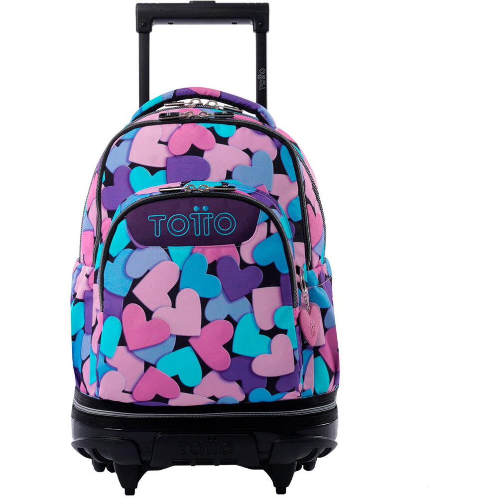 Totto mochila deporte RUEDAS REMOV TIZA vista frontal