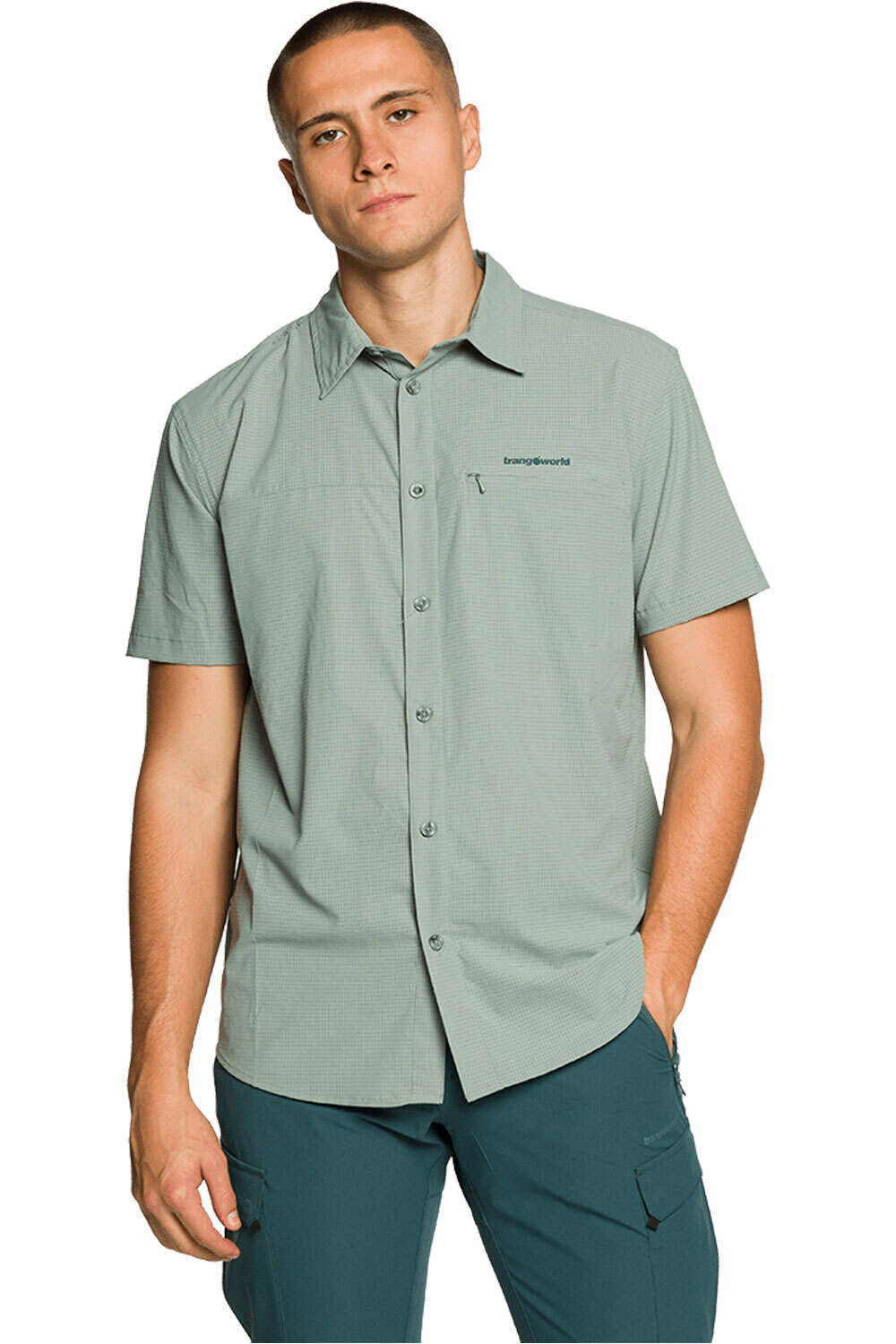 Trango camisa montaña manga corta hombre CAMISA ESERA DF vista frontal