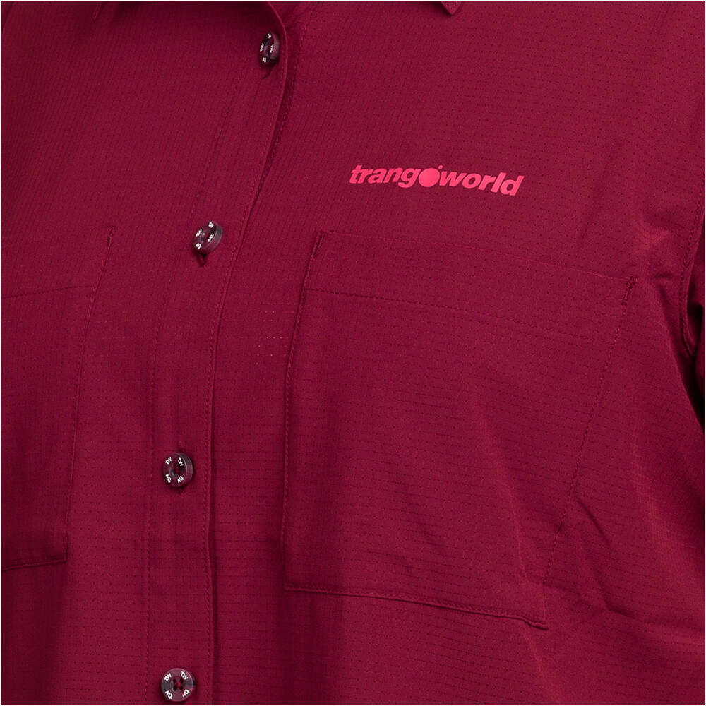 Trango camisa montaña manga corta mujer CAMISA LORIGA vista detalle