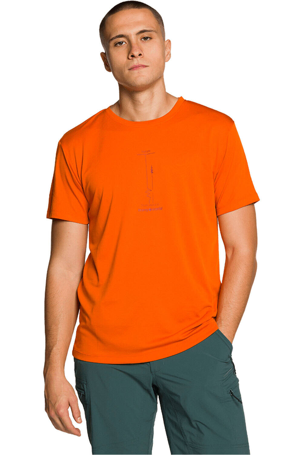 Trango camiseta montaña manga corta hombre CAMISETA ADIGO vista frontal