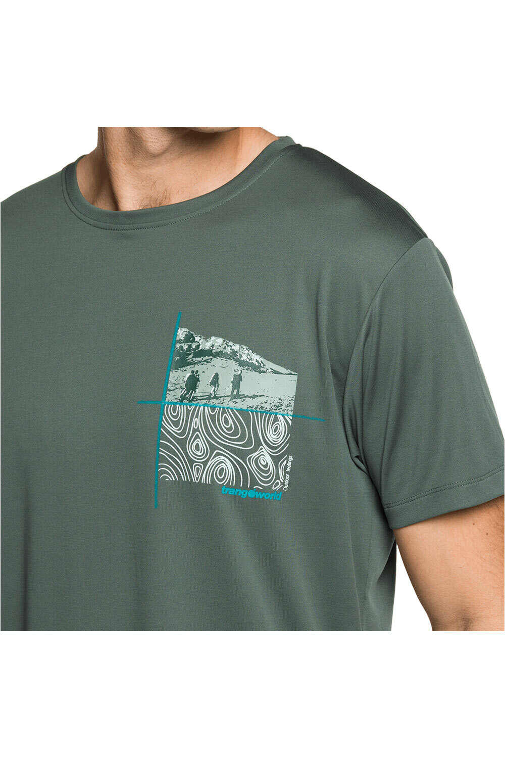 Trango camiseta montaña manga corta hombre CAMISETA DZUKO vista detalle