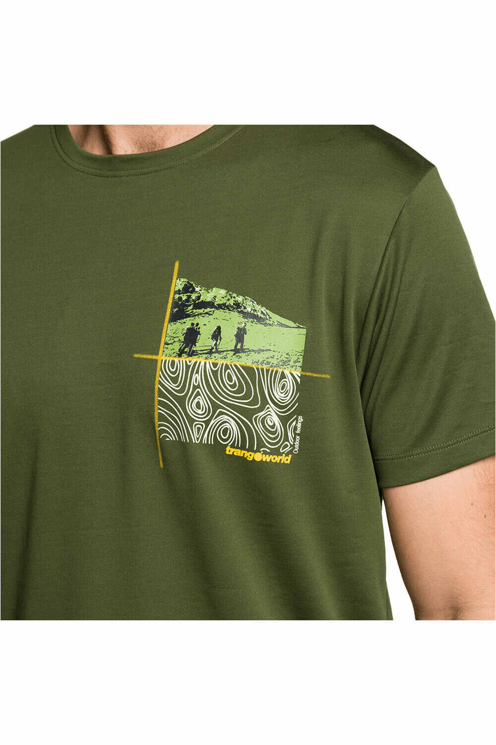 Trango camiseta montaña manga corta hombre CAMISETA DZUKO vista detalle