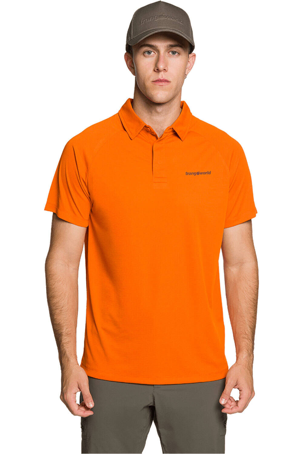 Trango camiseta montaña manga corta hombre POLO BONETE vista frontal