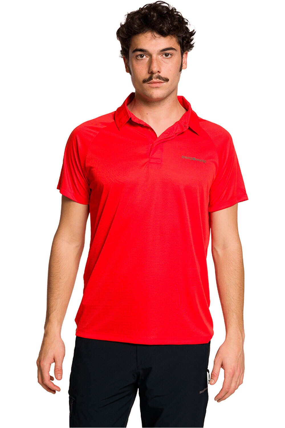 Trango camiseta montaña manga corta hombre POLO BONETE vista frontal