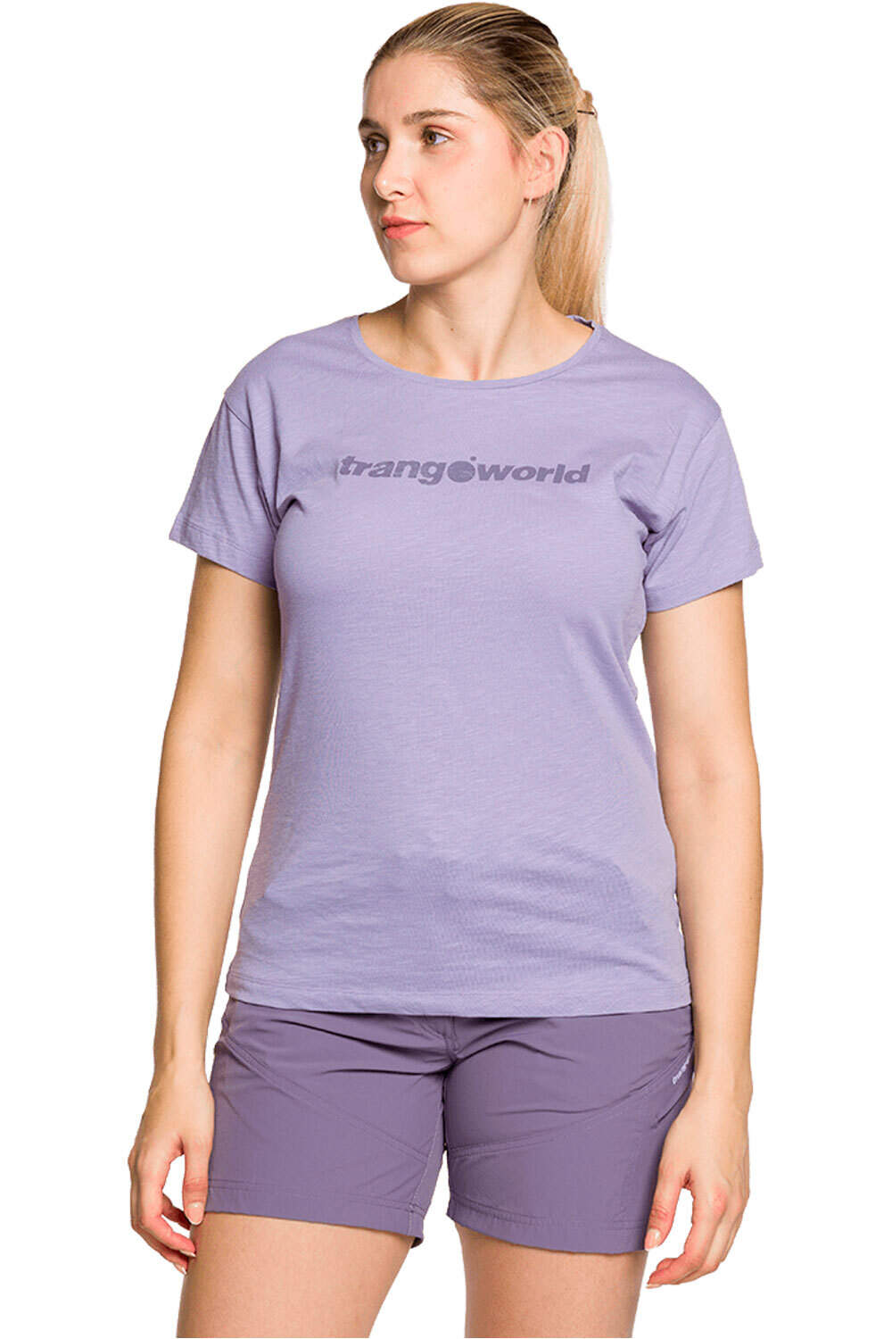 Trango camiseta montaña manga corta mujer CAMISETA AZAGRA DF vista frontal