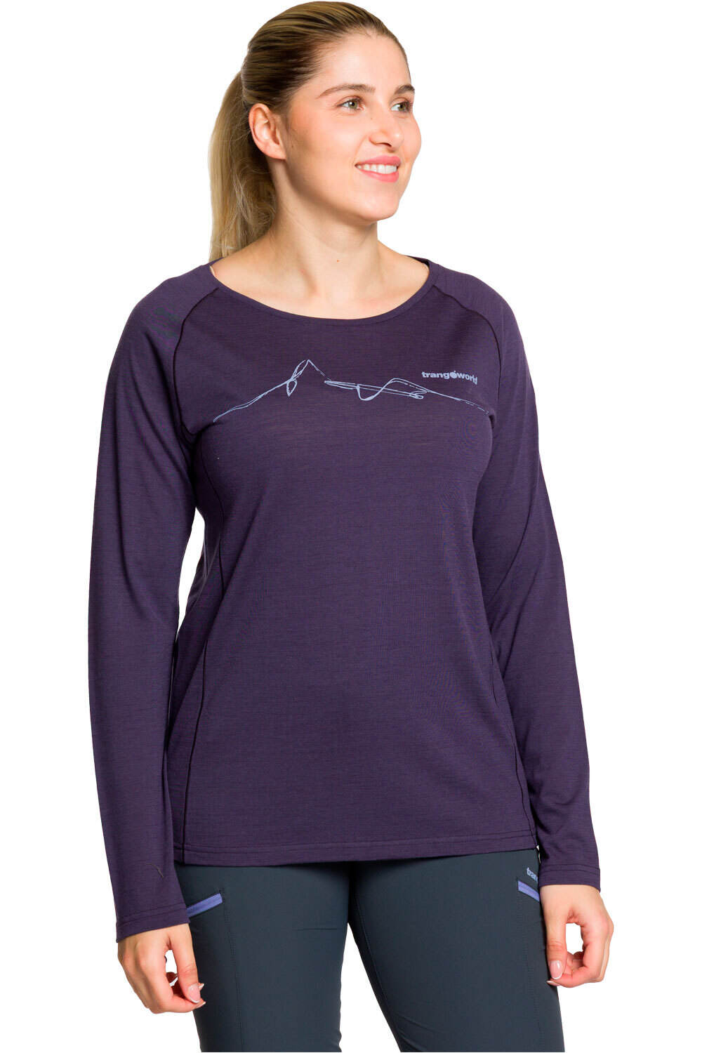 Trango camiseta montaña manga corta mujer CAMISETA MERU vista frontal