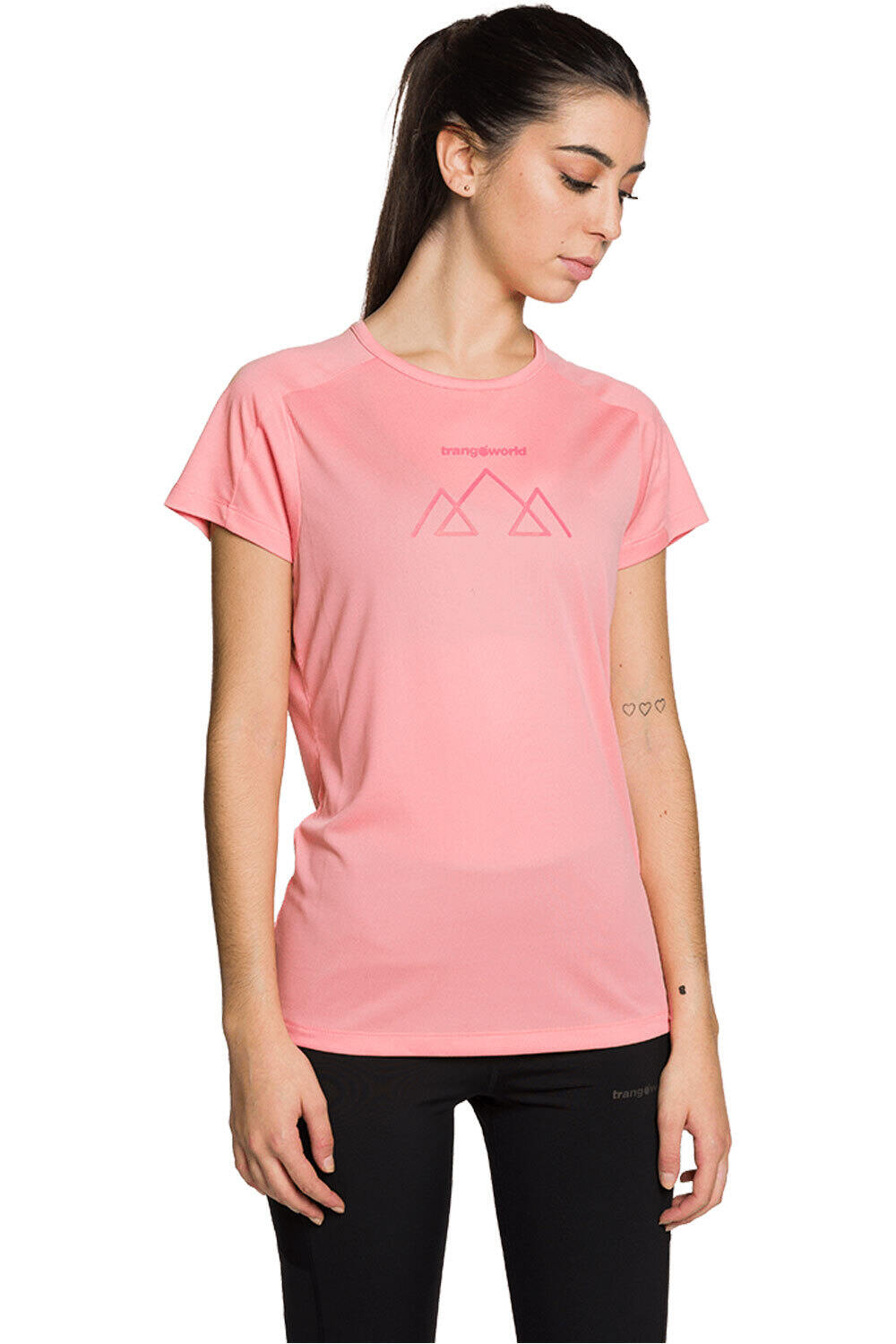 Trango camiseta montaña manga corta mujer CAMISETA SALUR vista frontal