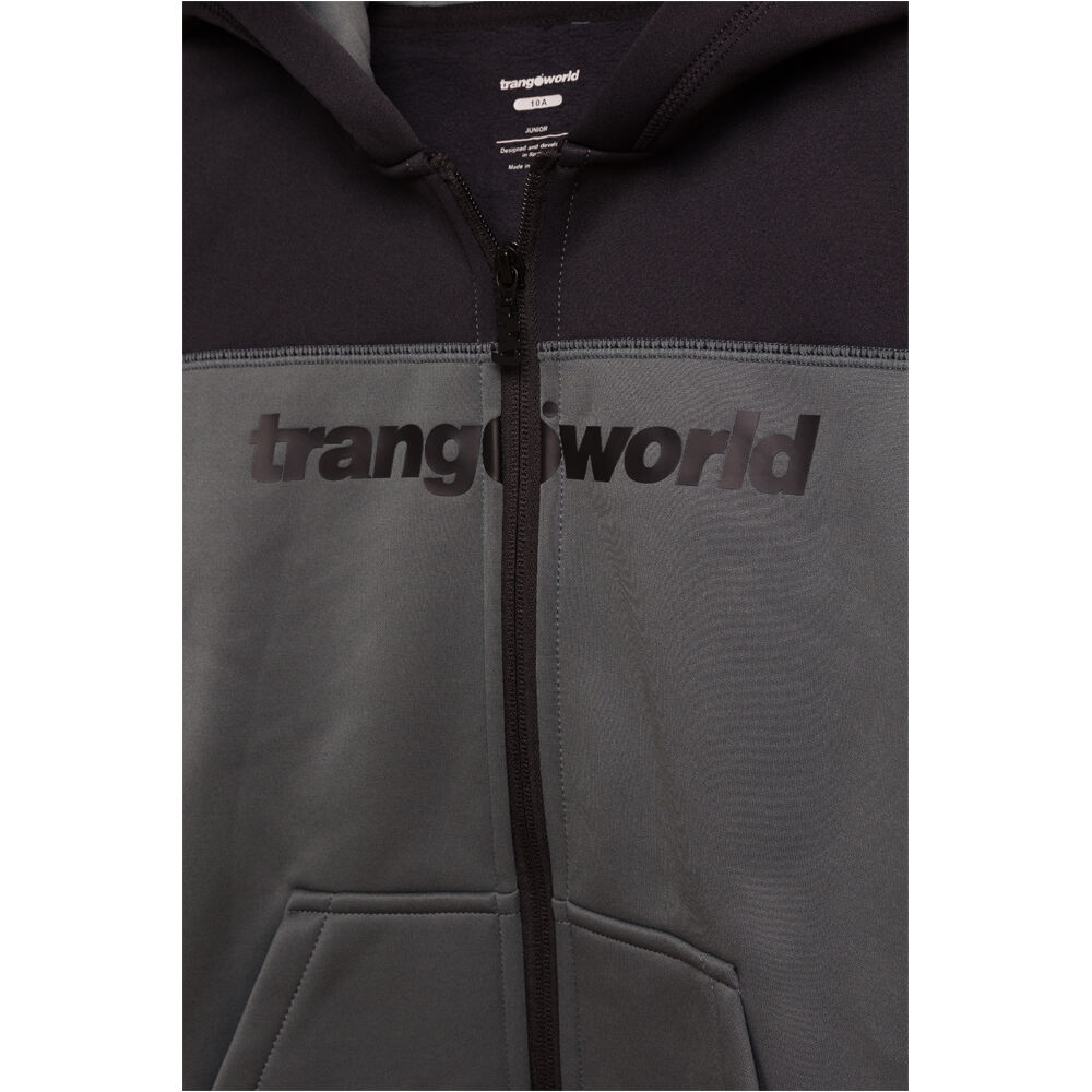 Trango camiseta montaña manga larga niño CHAQUETA OBY V02 vista trasera