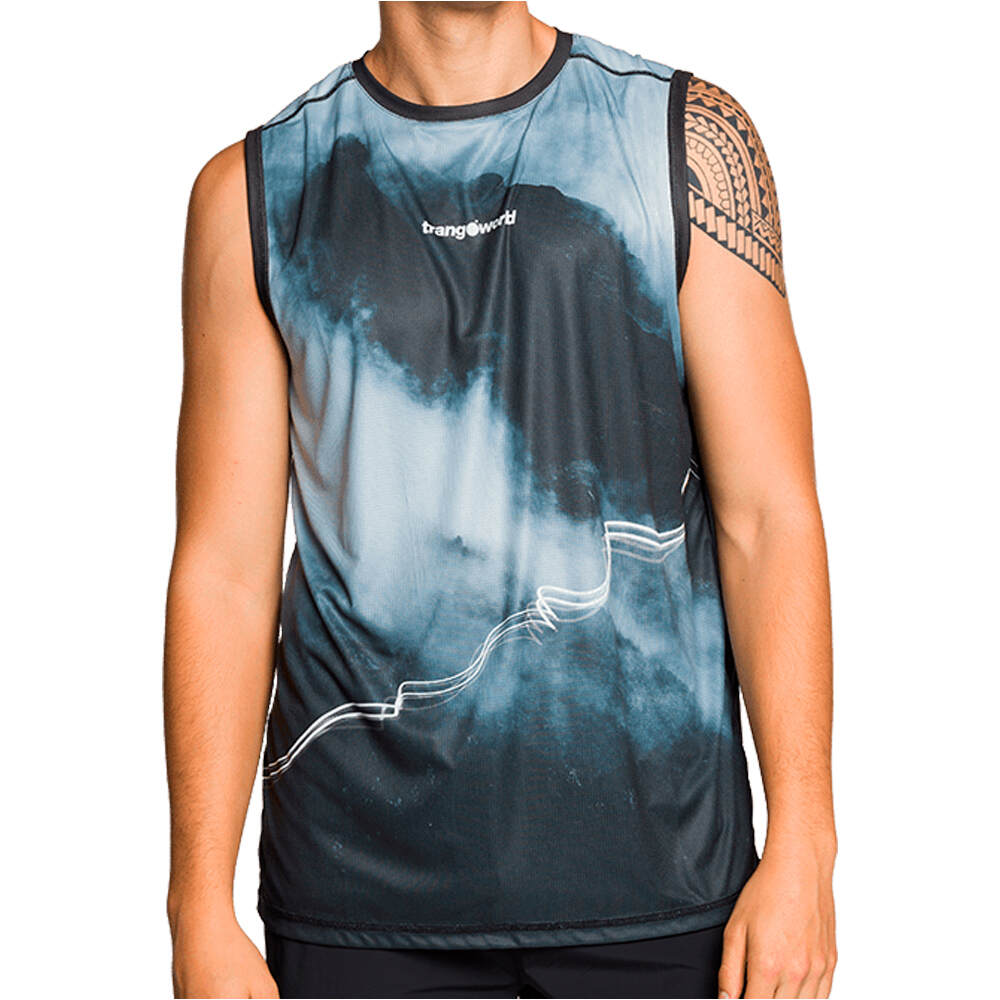 Trango camisetas trail running tirantes hombre CAMISETA MERLES vista frontal