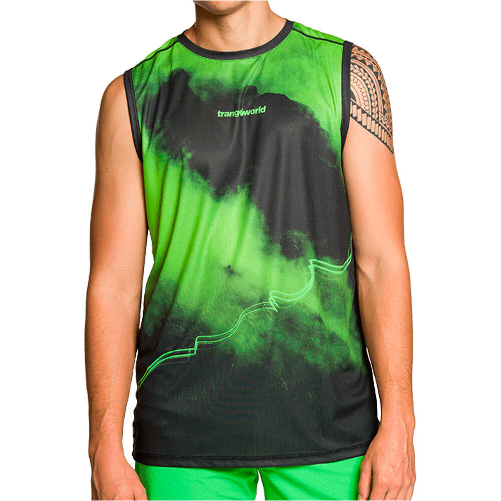 Trango camisetas trail running tirantes hombre CAMISETA MERLES vista frontal