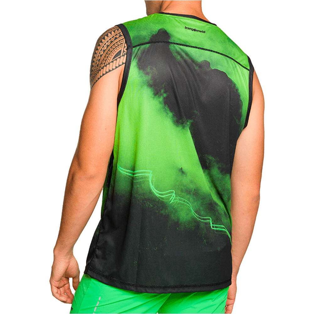 Trango camisetas trail running tirantes hombre CAMISETA MERLES vista trasera