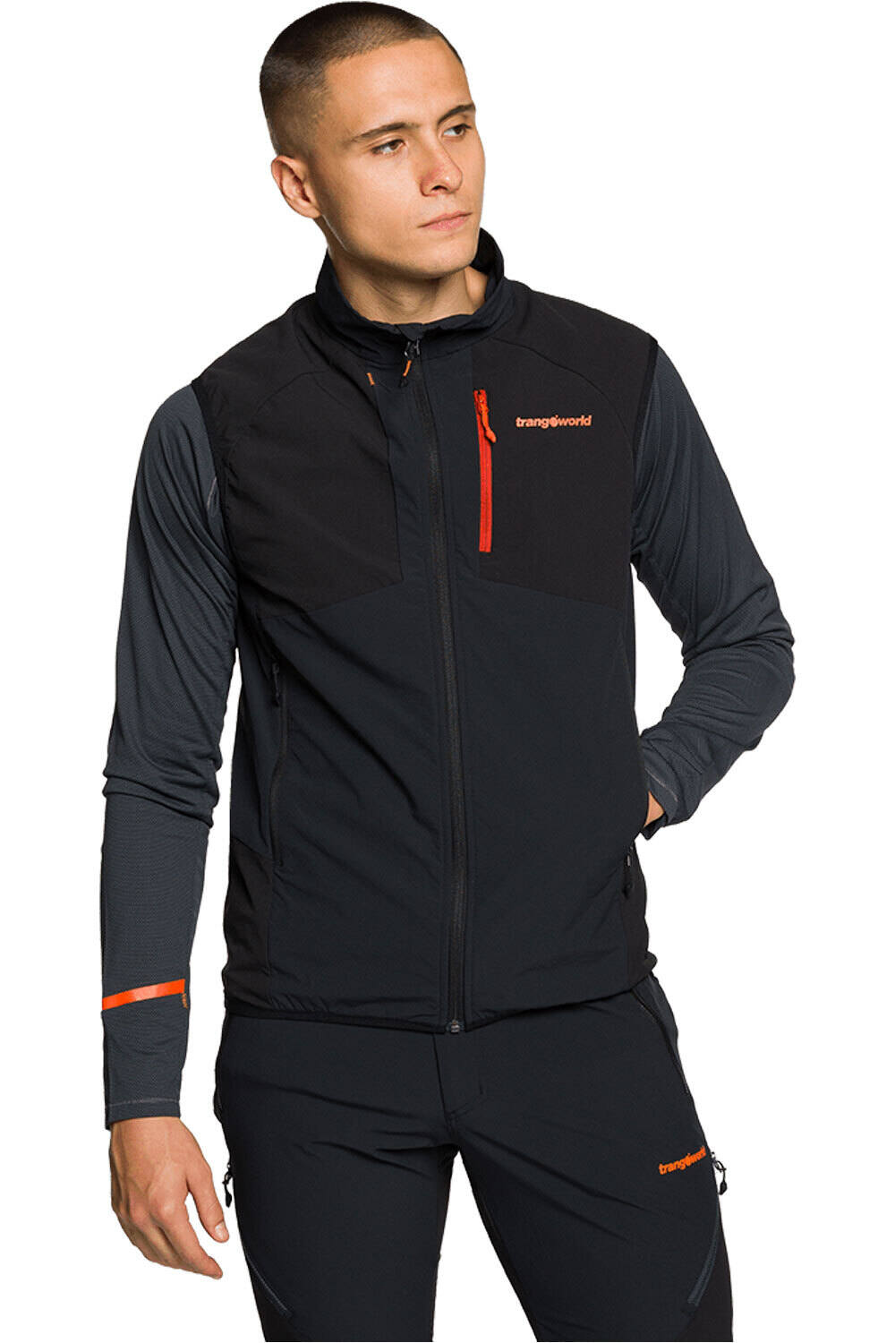 Trango chaleco polar hombre CHALECO VALVIKA DF vista frontal