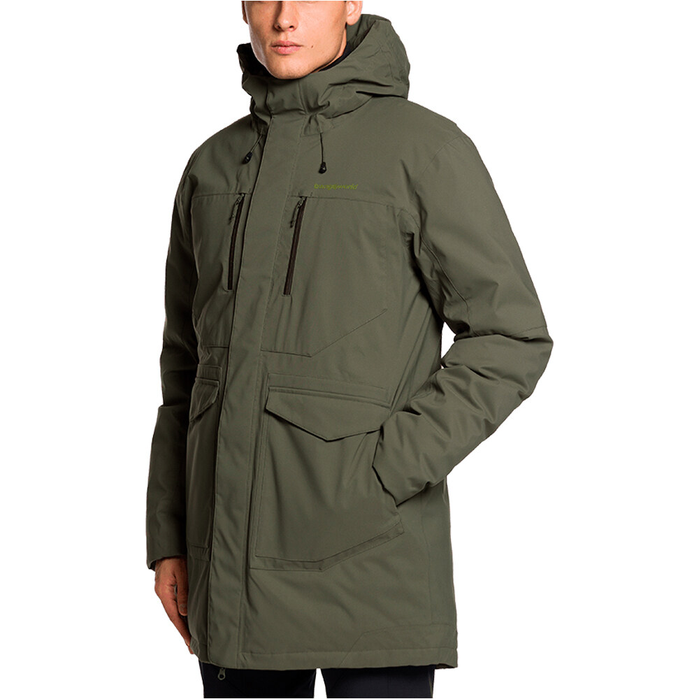 Trango chaqueta impermeable insulada hombre PARKA WOLLASTON TERMIC vista detalle