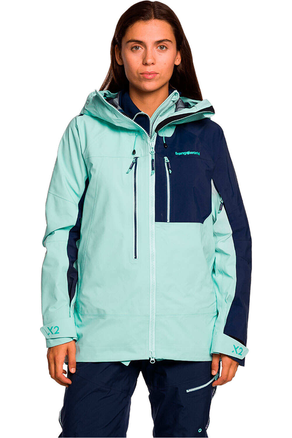 Trango chaqueta impermeable mujer CHAQUETA TRX2 SHELL WM EVO vista frontal