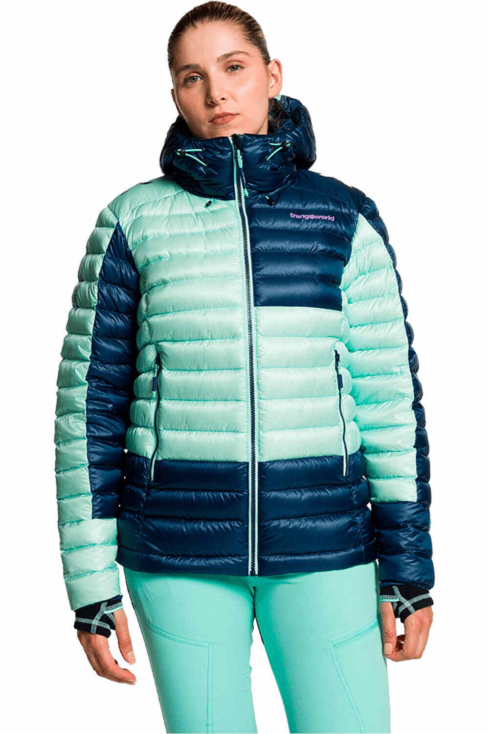 Trango chaqueta outdoor mujer CHAQUETA TRX2 800 WM EVO vista frontal