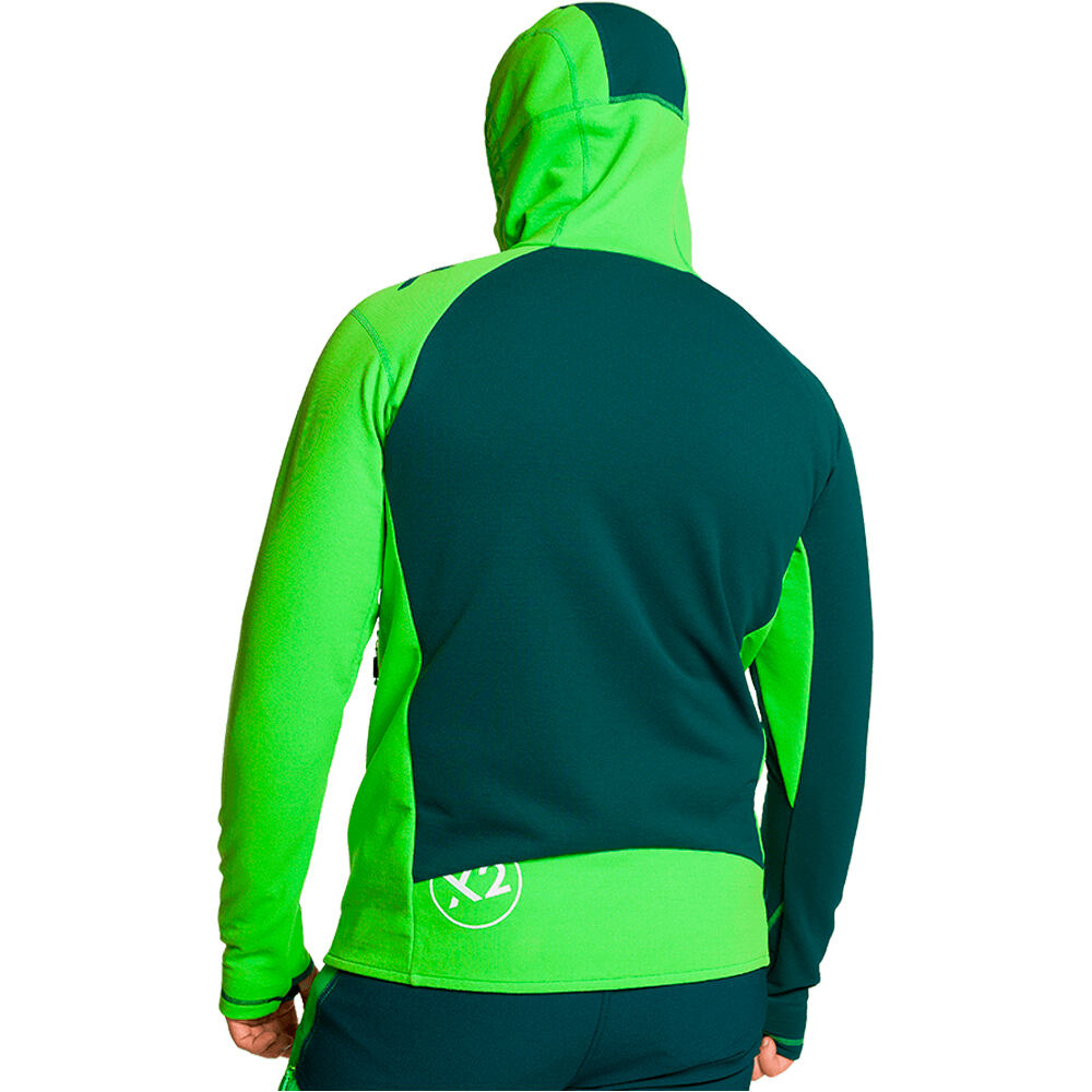 Trango forro polar hombre CHAQUETA TRX2 HYBRID LT EVO vista trasera