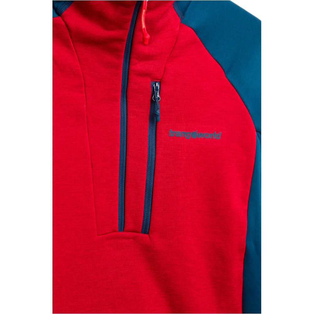 Trango forro polar hombre PULLOVER MONCH vista detalle