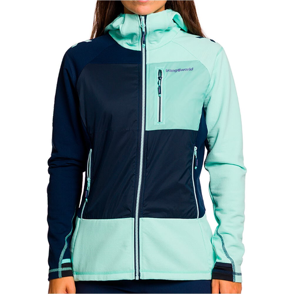 Trango forro polar mujer CHAQUETA TRX2 HYBRID LT WM EVO vista frontal