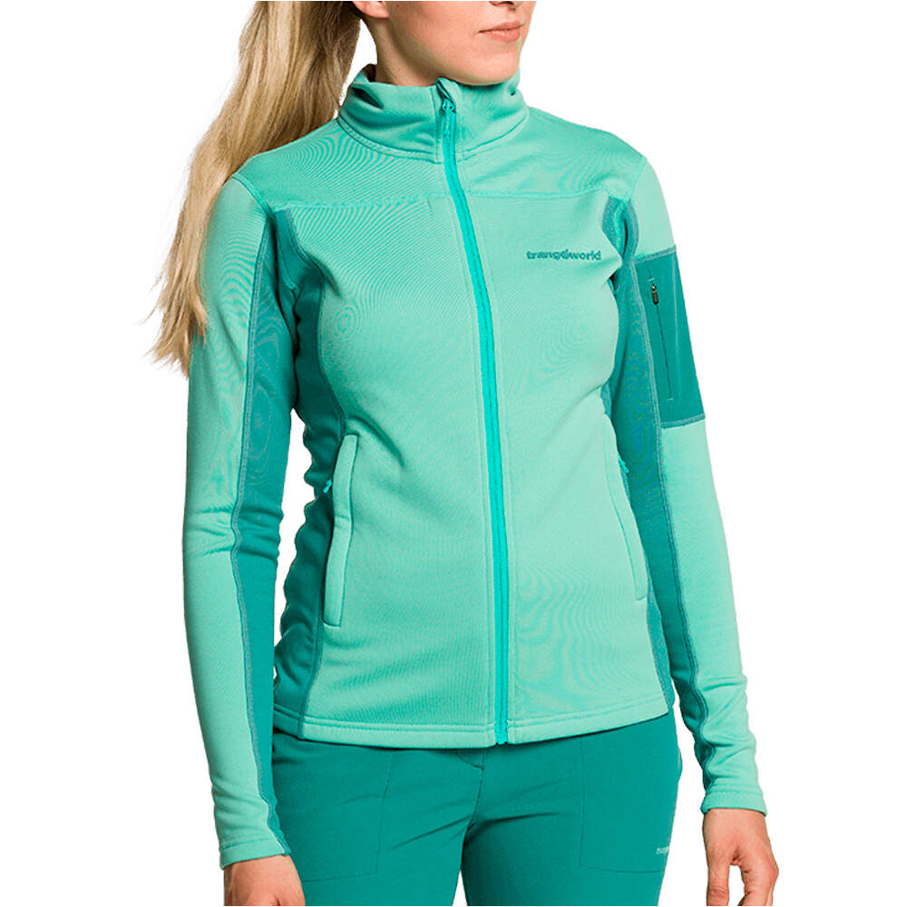 Trango forro polar mujer CHAQUETA WOOMBA vista frontal
