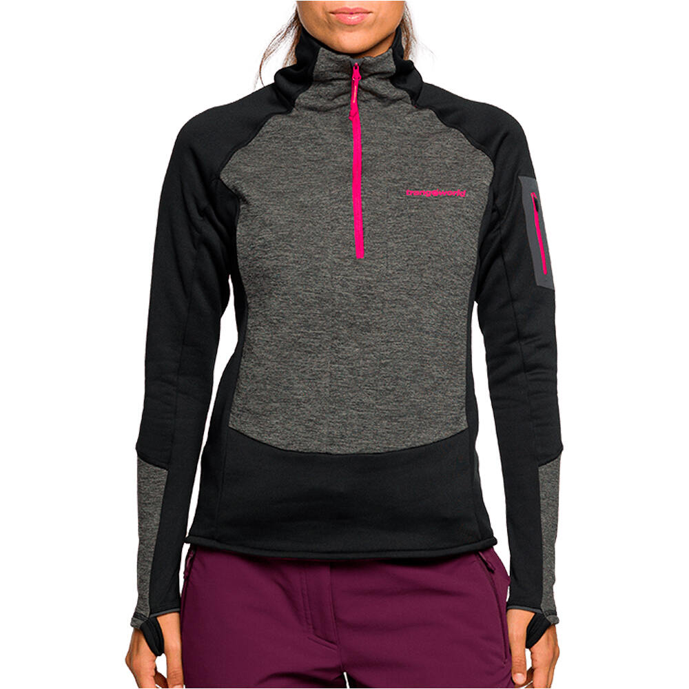 Trango forro polar mujer PULLOVER BRENTA vista frontal