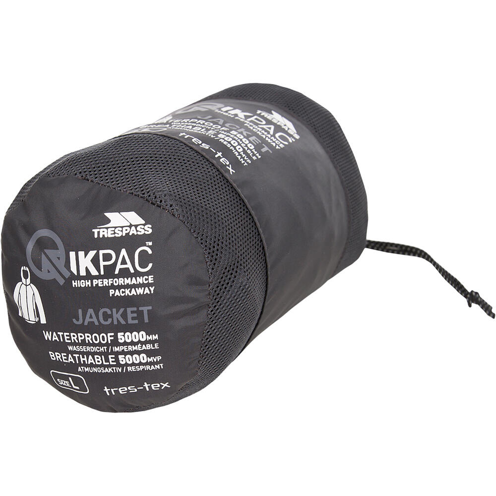 Trespass chubasquero hombre QIKPAC JACKET ADULT vista detalle