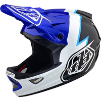 Troy-Lee casco bicicleta D3 FIBERLITE HELMET NO MIPS VOLT BLUE L vista frontal