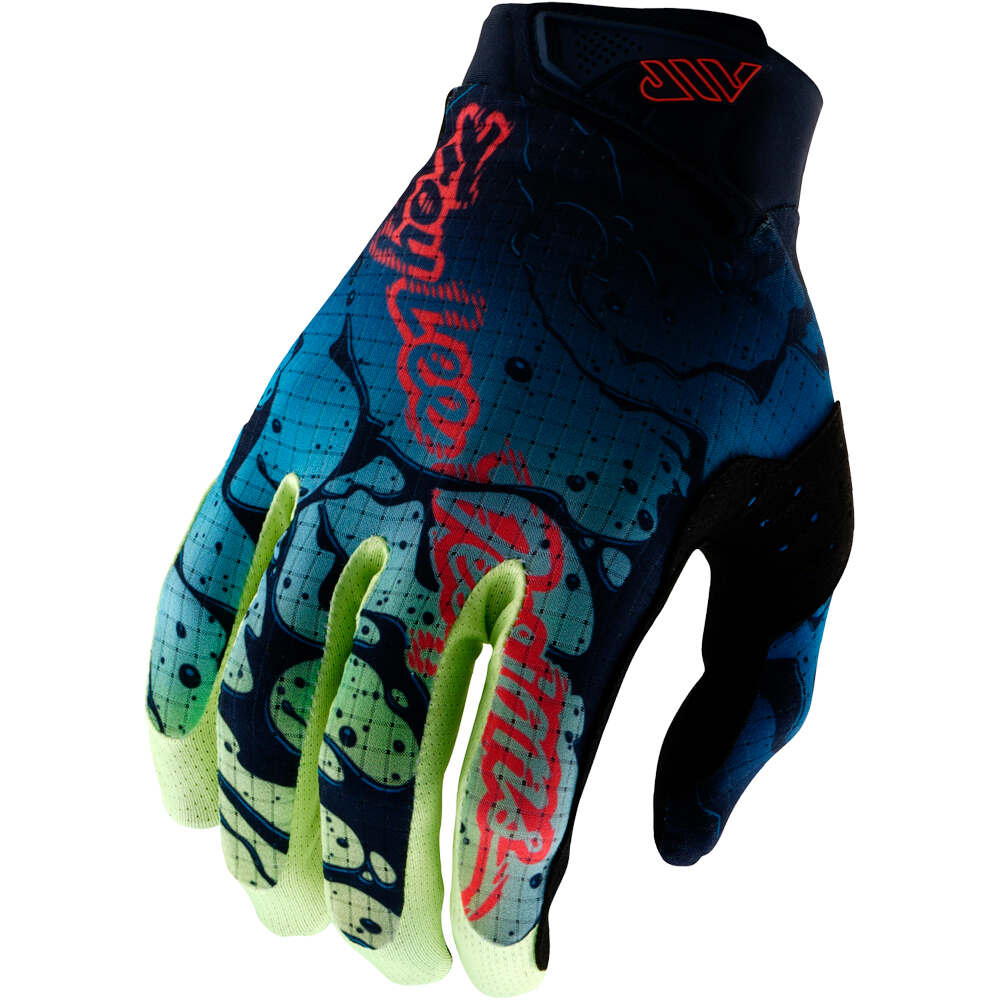 Troy-Lee guantes largos ciclismo AIR GLOVE DRIP GLO vista frontal