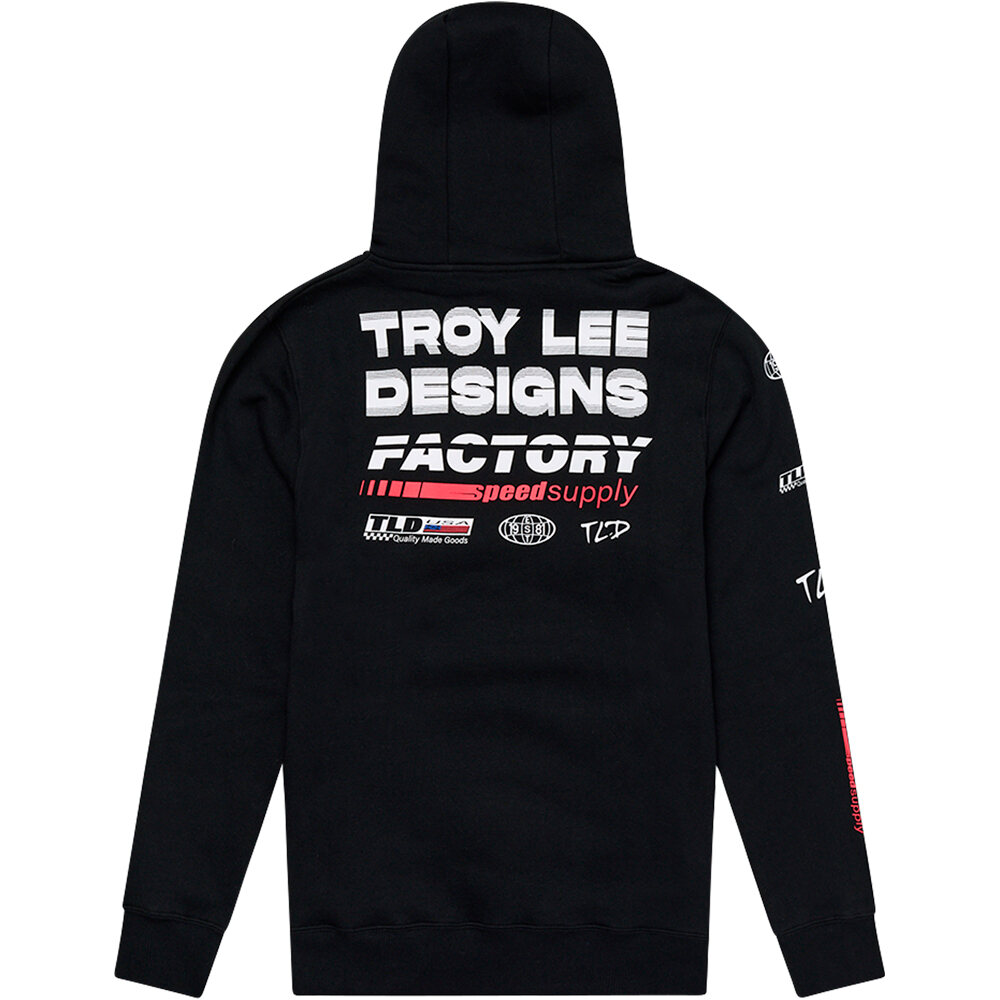 Troy-Lee Polar Hombre PULLOVER HOODIE FACTORY vista trasera