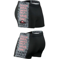 Turbo bañador natación hombre BAND PRINTED TRAIN HARD vista trasera