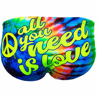 Turbo bañador natación hombre SWIMSUIT WP ALL YOU NEED IS LOVE vista trasera