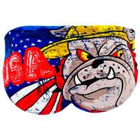 Turbo bañador natación hombre SWIMSUIT WP AMERICA DOG vista trasera