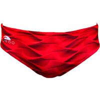 Turbo bañador natación hombre SWIMSUIT WP.HOMBRE RED WAVES vista frontal