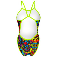 Turbo bañador natación mujer BAADOR NATACION 'REVOLUTION  AFRICA NEON vista trasera
