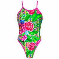Turbo bañador natación mujer BAADOR NATACION REVOLUTION KING FLOWER vista frontal