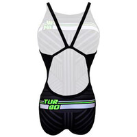 Turbo bañador natación mujer BAADOR NATACION REVOLUTION SWIM LINES vista trasera