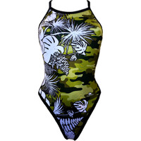 Turbo bañador natación mujer BAADOR NATACION REVOLUTION WILD CAMO vista frontal