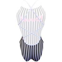 Turbo bañador natación mujer BAADOR  PATRON SIRENE PINK MERMAID vista trasera