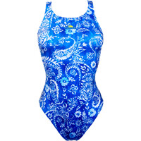 Turbo bañador natación mujer BAADOR TIRANTE ANCHO BLU CACHEMIR vista frontal
