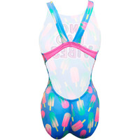 Turbo bañador natación mujer BAADOR TIRANTE ANCHO POPSICLE vista trasera