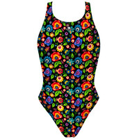 Turbo bañador natación mujer BAADOR TIRANTE ANCHO RUSSIAN GARDEN vista frontal